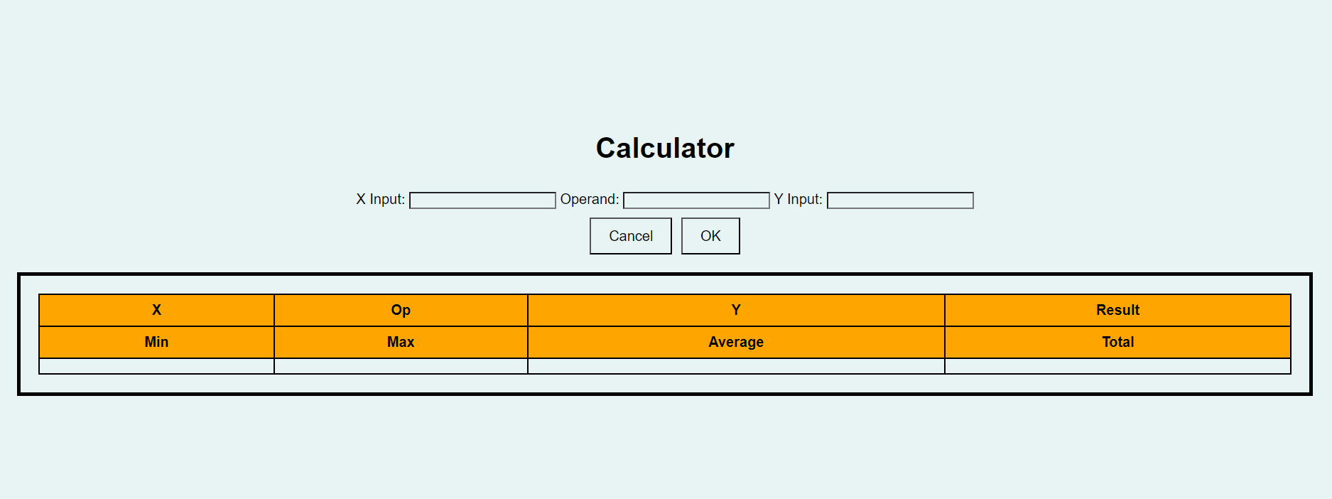 Spreadsheet Calculator